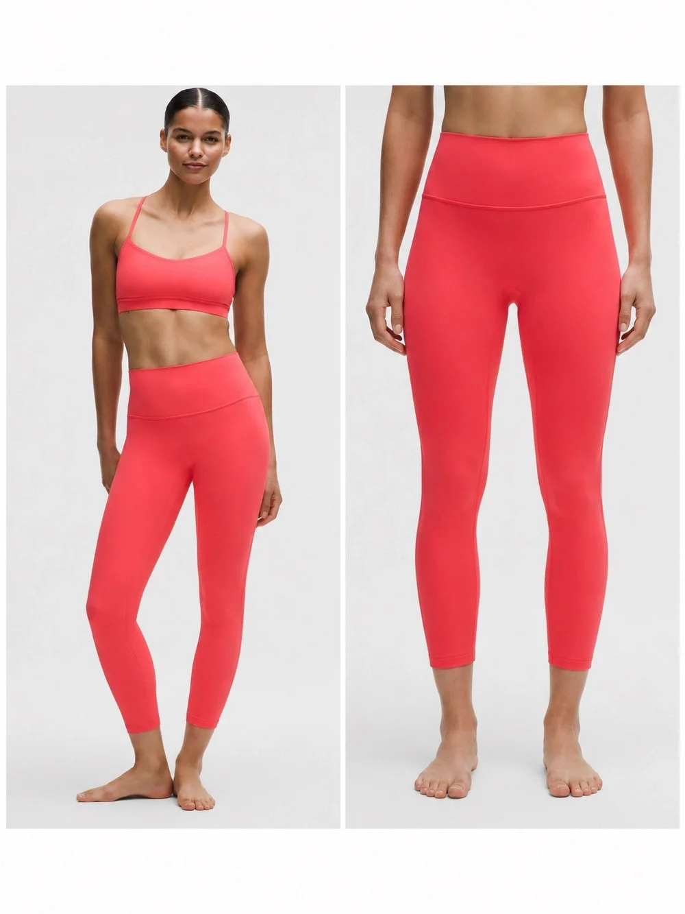 lululemon athletica Coral Pink leggings
